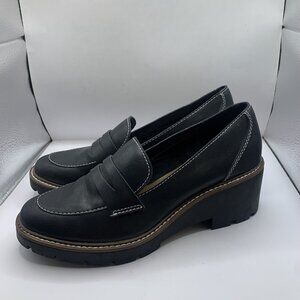 Blondo Dulce Waterproof Women's platform Loafers chunky size 9.5 black